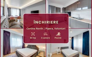 Cortina North || 3 camere || Finisaje de lux || Parcare || Comision 0% - Poză 2