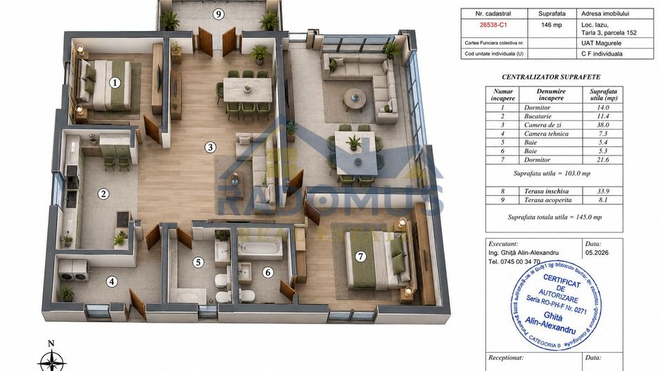 Casă Finisată 2026 | 137 mp | Pod Mansardabil 70 mp | Măgurele PH - Poză 19
