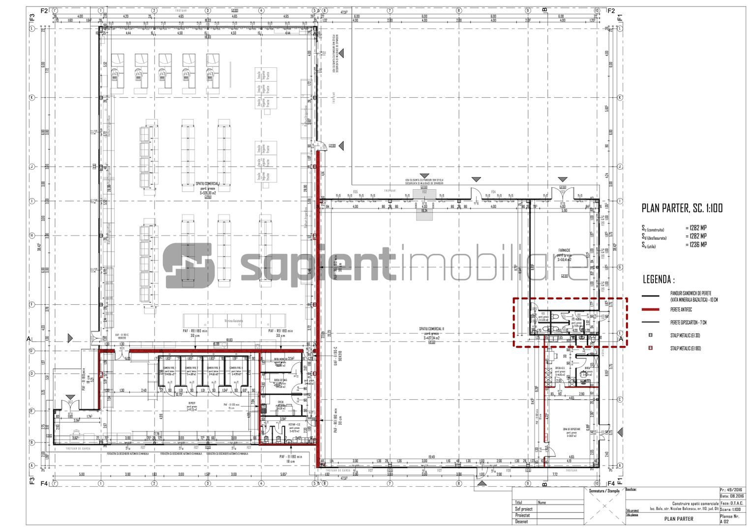 Galerie comercială în Balș, jud. Olt | Yield = 9.8% - Schiță 4