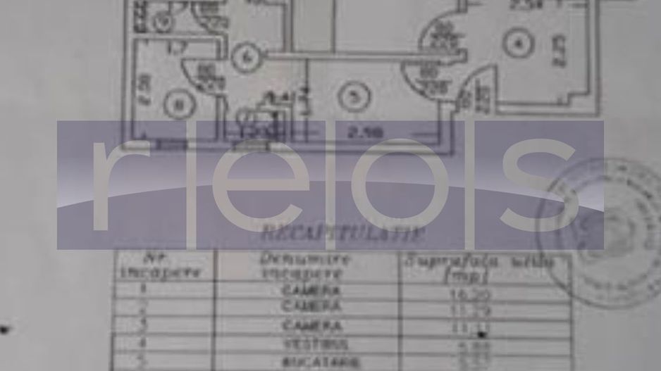 APARTAMENT LUMINOS 3 CAMERE | BLOC EVA | MAGHERU | 58MP | NEMOBILAT - Schiță 14