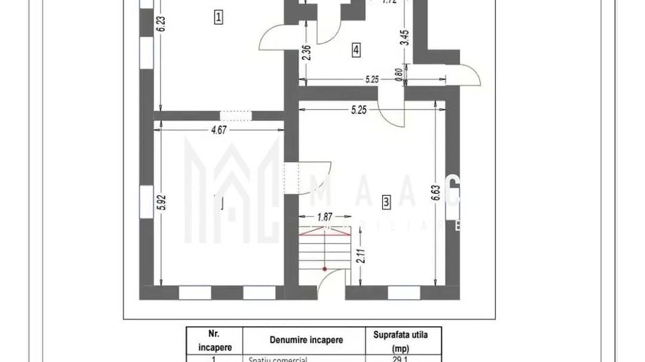 Spațiu comercial de închiriat | Piața Cibin, Sibiu | 105 mp utili - Poză 2