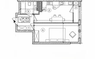 Apartament cu o cameră de vânzare în Botanica, Chișinău - Poză 3