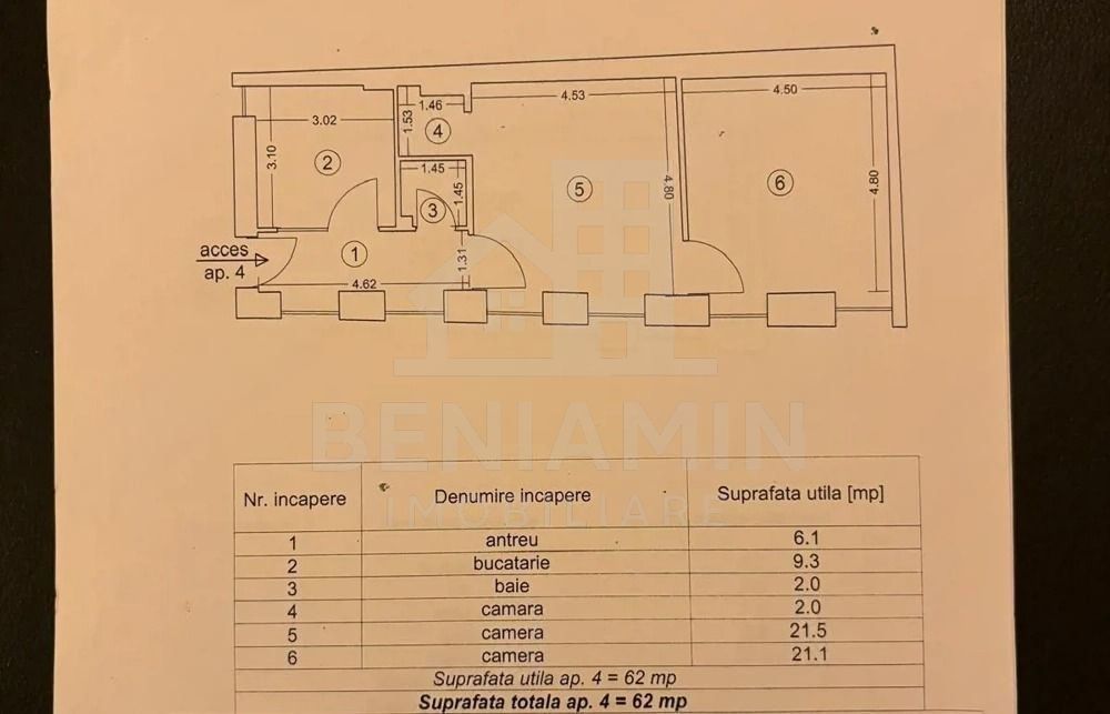 Apartament-2-camere-Central-Piata-Sfatului-Diferite-Compartimentari - Poză 7