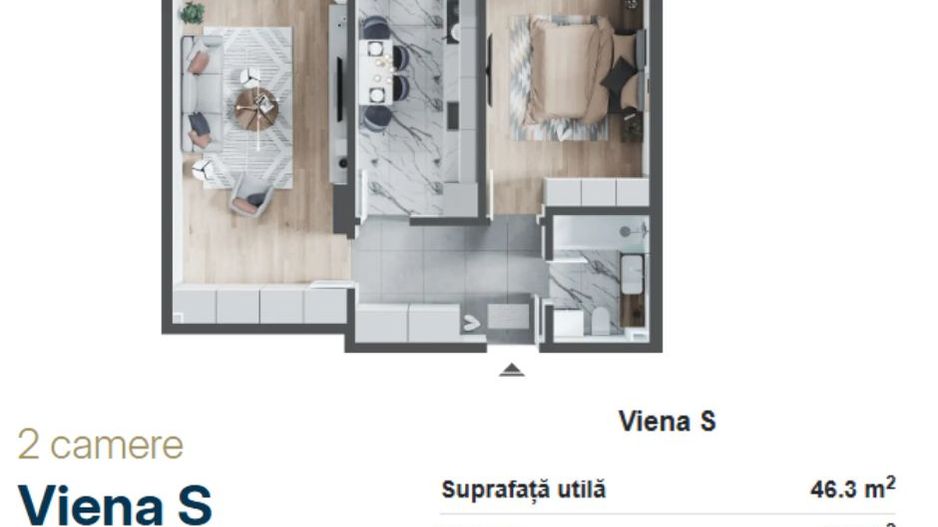 Apartamente de vanzare, 2,3 camere Arena Residence, Oradea - Poză 8