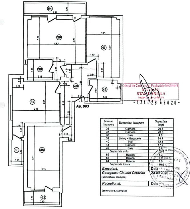 4 camere | Casa Presei | Poligrafiei | Baneasa - Schiță 11