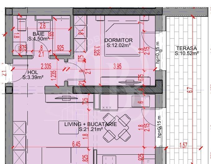 2 Camere-Studio-Ideal Investie-Titan-Pallady-Sector 3 - Schiță 2