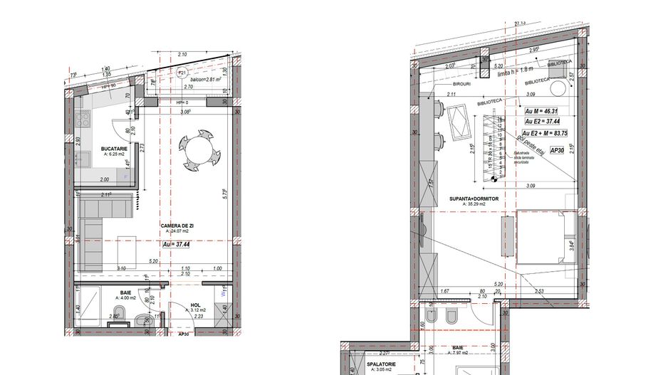 Penthouse 2 camere, 2 bai si birou, finisat la cheie (NCL-COL-ap.30) - Poză 4