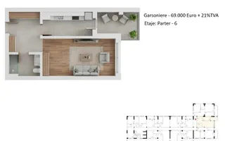 Garsoniere PLATINUM RESIDENCE Faza 3 - 2026 - Grand Arena - Comision 0 ! - Schiță 20