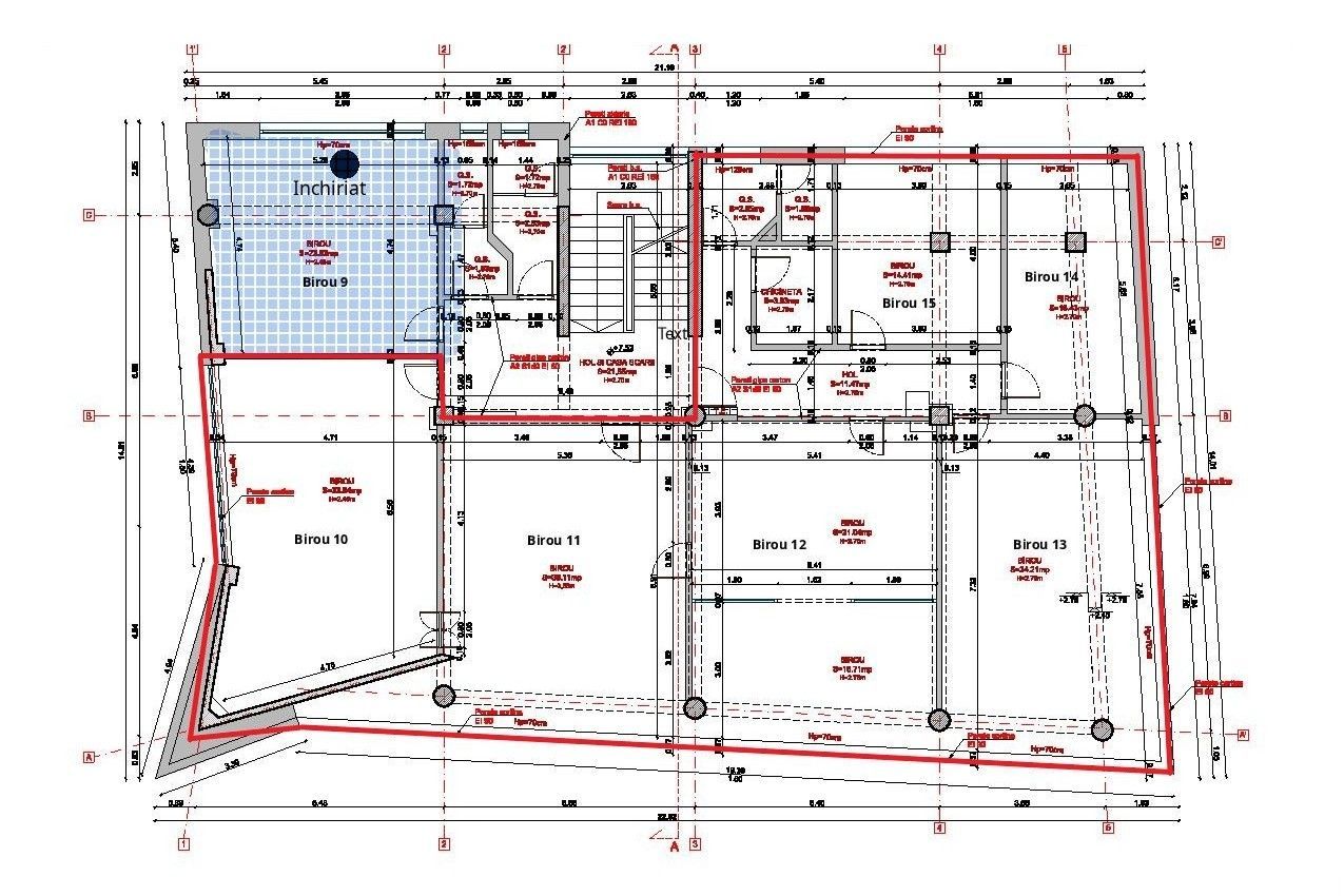 Închiriere spațiu birouri Patria: 194 mp total cu opțiune de fracționare - Schiță 19