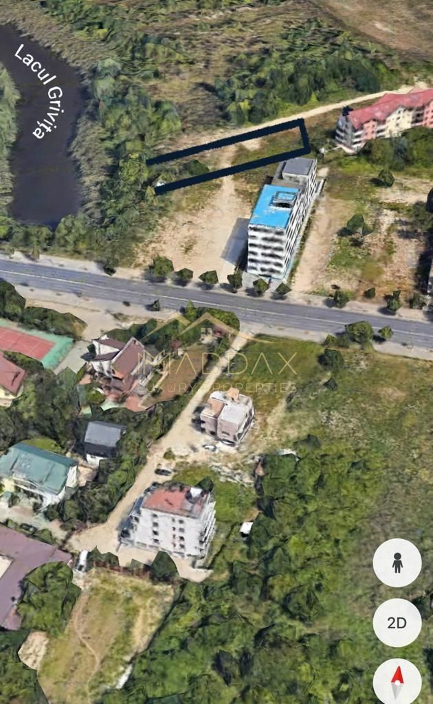 Teren Intravilan ***1251mp***// Deschidere la lac 13.06ml // Sisesti - Poză 1
