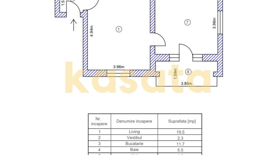 OPORTUNITATE | 3 CAMERE APARTAMENT SUPERB | DOROBANȚI – CAPITALE - Schiță 22