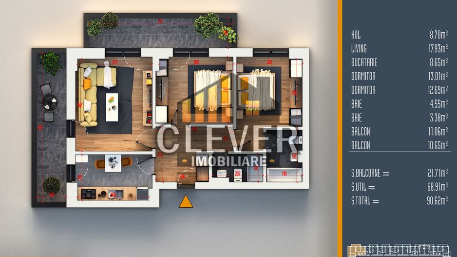 Apartament 3 Camere Theodor Pallady-Titan-Comision 0 - Poză 1