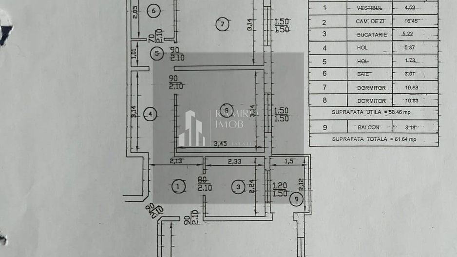 Apartament 3 camere | Piața Miniș | 62 mp | Sector 3 - Poză 8