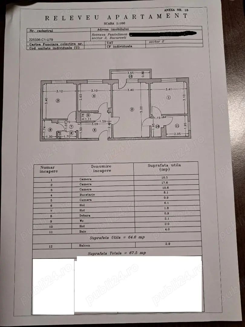Vand ap 3 camere semidecomandat  Sos.Pantelimon - Poză 11