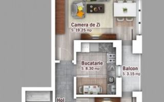 Apartament 2 camere decomandat bloc nou Tita/Ozana - Poză 9