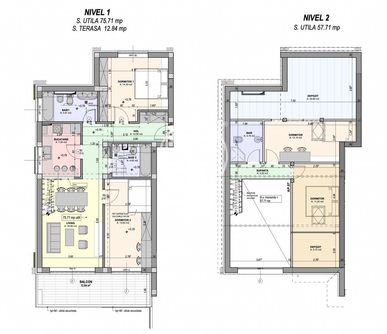 Penthouse 5 camere - finisat la cheie, intabulat (AWA-28K-Ra-ap7) - Poză 9