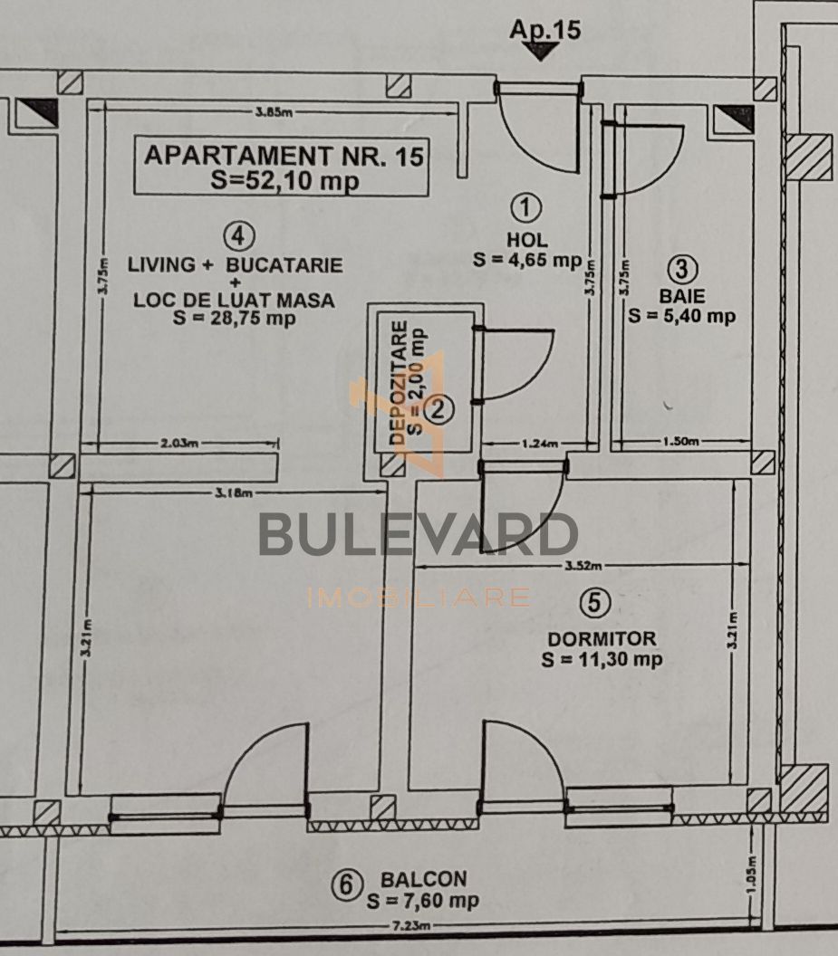 Apartament cu 3 camere + Parcare, bloc nou, zona Calea Turzii! - Poză 8