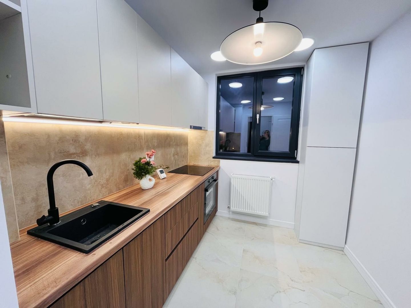 3 camere etaj 2, Tiglina 1, renovat, complet mobilat - Poză 4