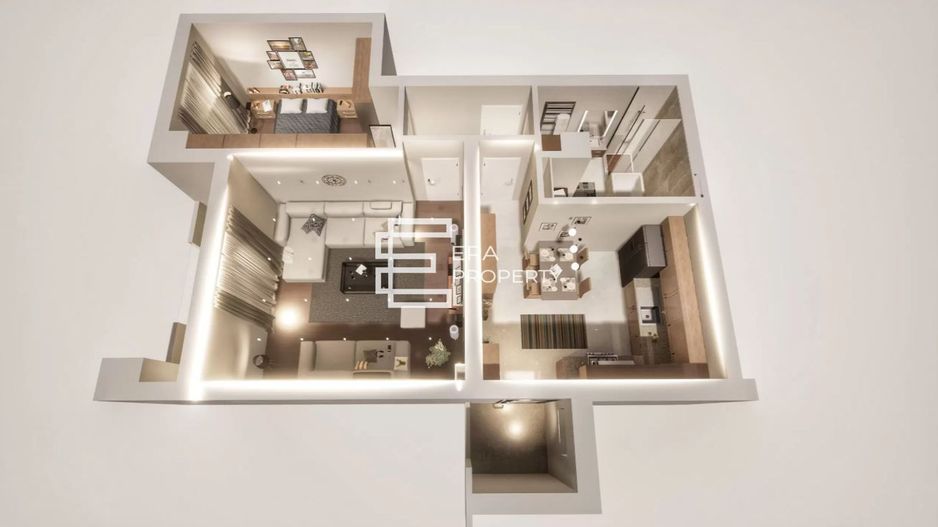 Apartament 2 camere,decomandat, et.1, Calea Surii Mici, Sibiu - Schiță 13