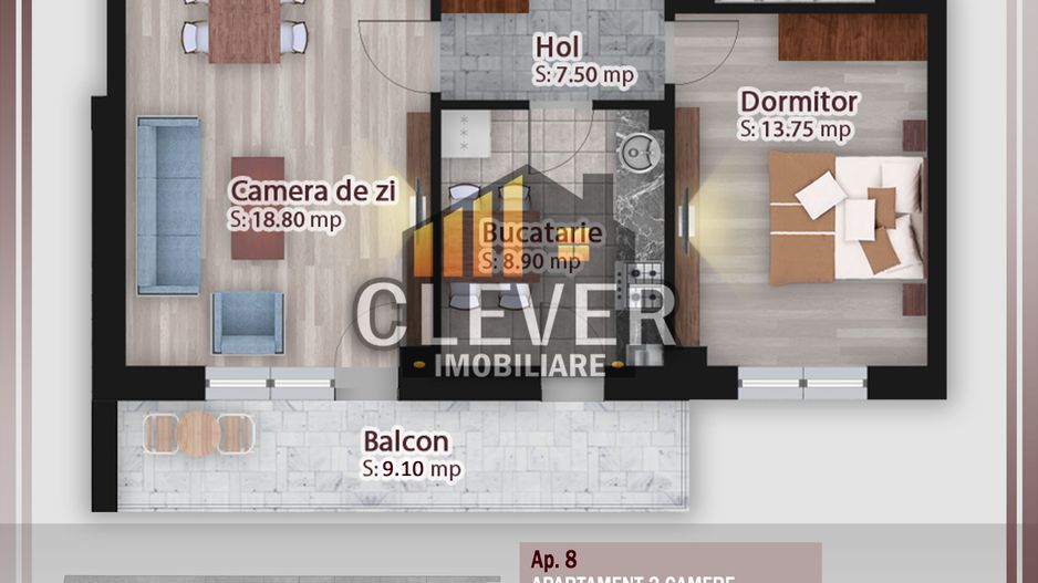 2 cam Decomandat zona Palaldy - Direct dezvoltator - Poză 2