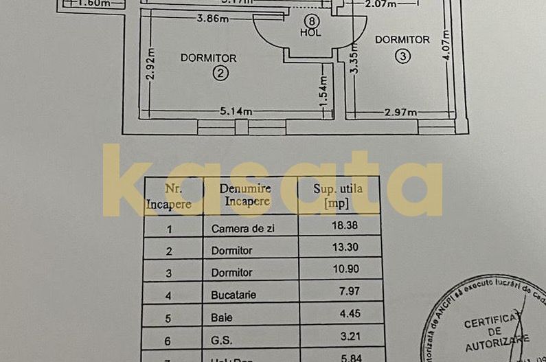 Apartament 3 camere | Apptown North – Pipera | Mobilat, utilat complet - Schiță 19