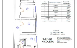 Cotroceni | Apartament 3 camere in vila - Schiță 27