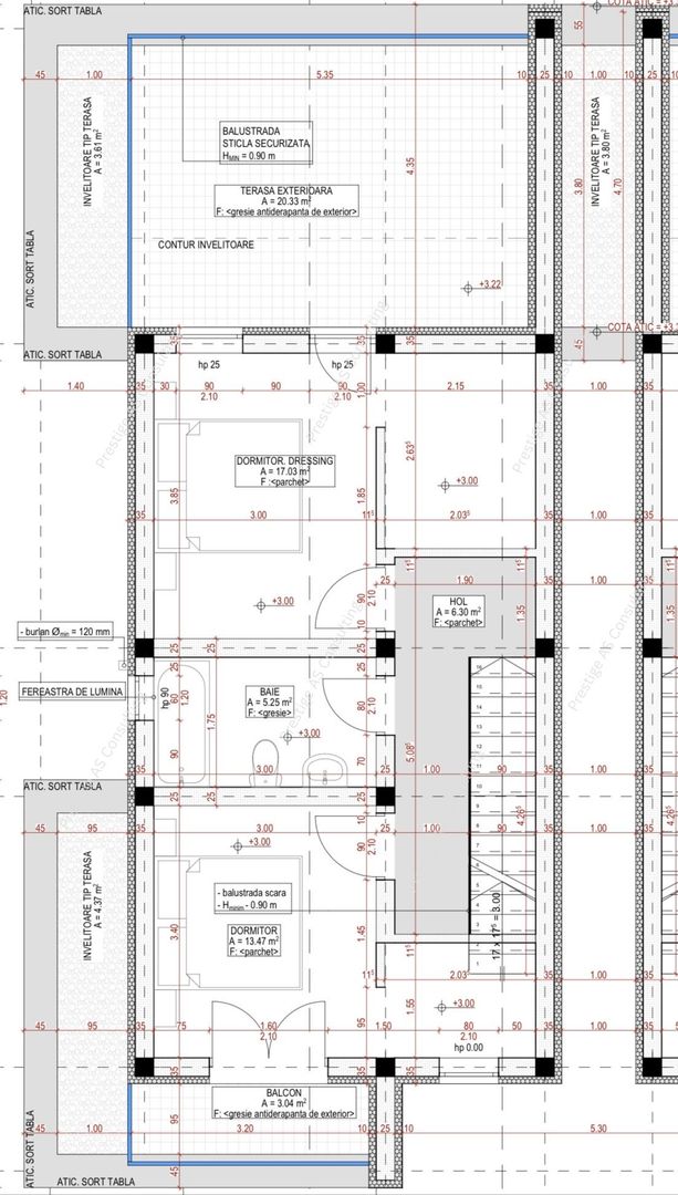 Duplex despartit prin CT | Cartier Milano | Giarmata - Schiță 5