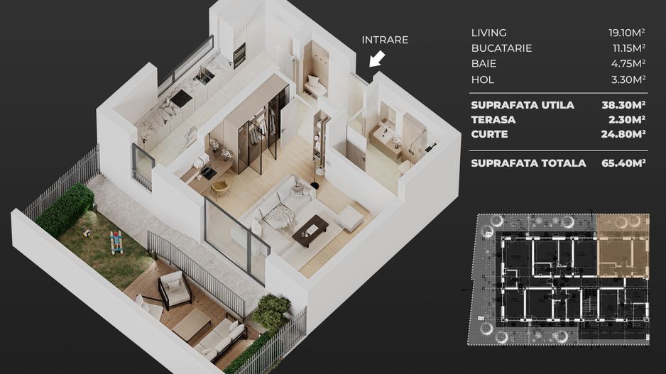 gars.dec+curte+parcare, semicentral Popesti-Leordeni - Poză 2