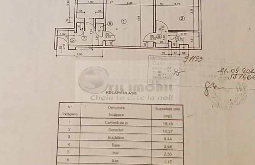 Ap 2 cam, 42 mp,  SD, Zimbru, et 2/4, mobilat si utilat – 90.000 € - Poză 7