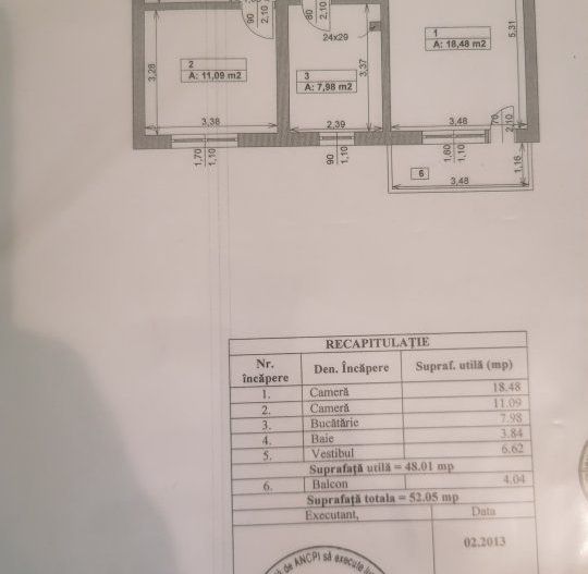 Apartament 2 Camere Decomandat | Lujerului - Schiță 7