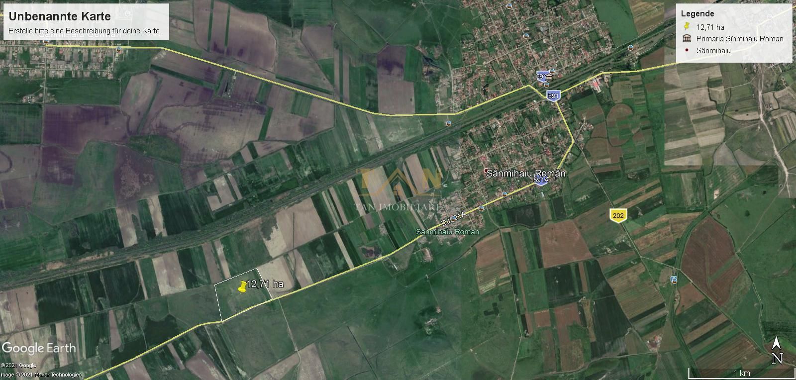 De Vânzare Teren Extravilan 12 Hectare  Sanmihaiul Roman !! - Poză 1