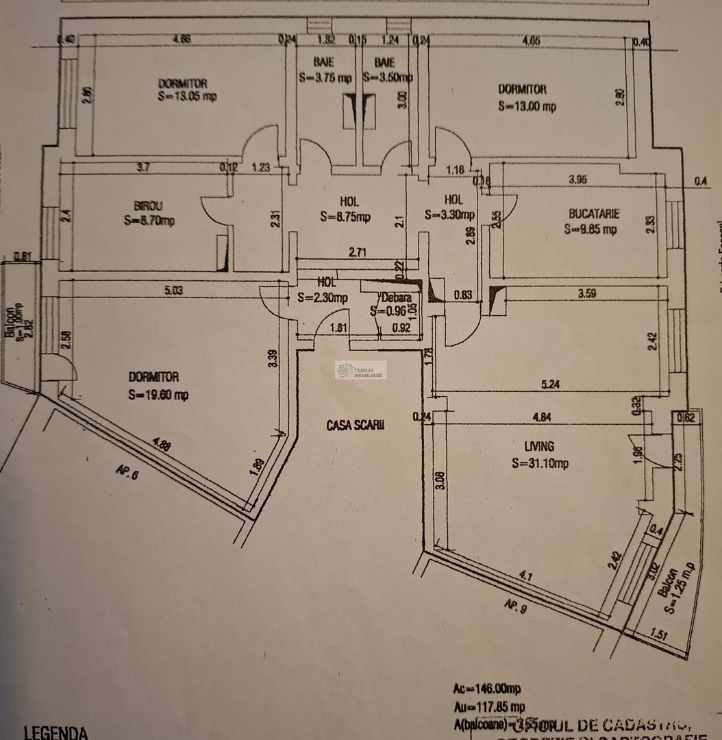 Apartament spatios de 4 camere+1 camera/etaj 2/125mp /Focsani/Finante - Poză 8