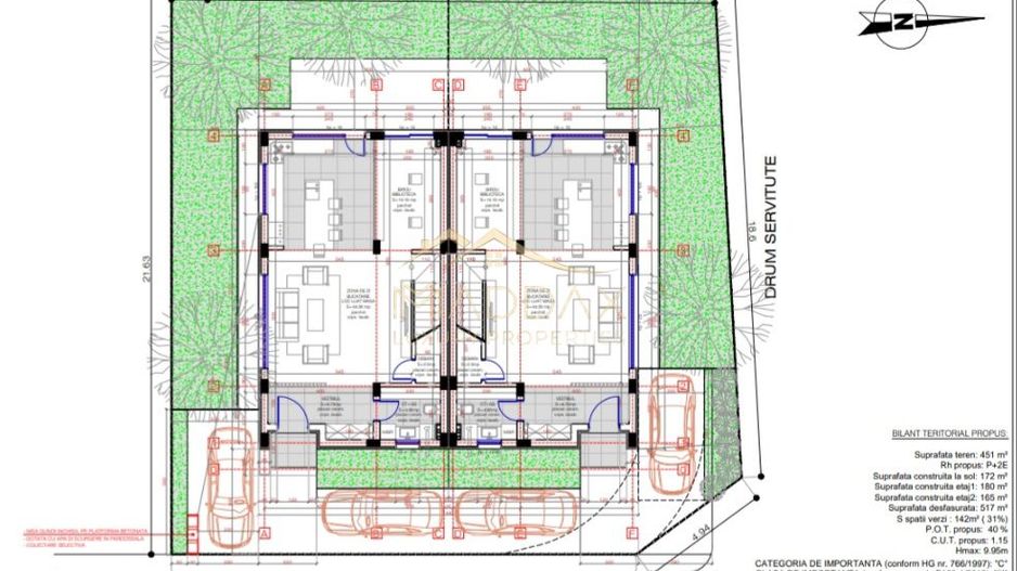 Vilă **6 camere  **451mp // Zona Iancu Nicolae - Schiță 48