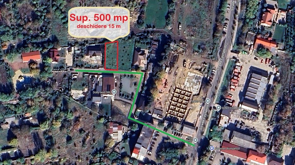 Teren intravilan 500 mp, VASLUI zona Procopiu, str. Castanilor; - Poză 2