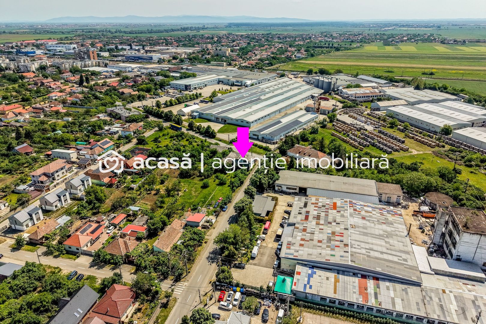 Teren de 1261 mp pe colt, in Aradul Nou, cu front de 60 m + 23 m - Poză 3