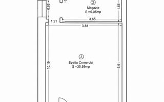 Spatiu Comercial I 58mpu I Vitrina I Vad Pietonal I Central - Poză 1