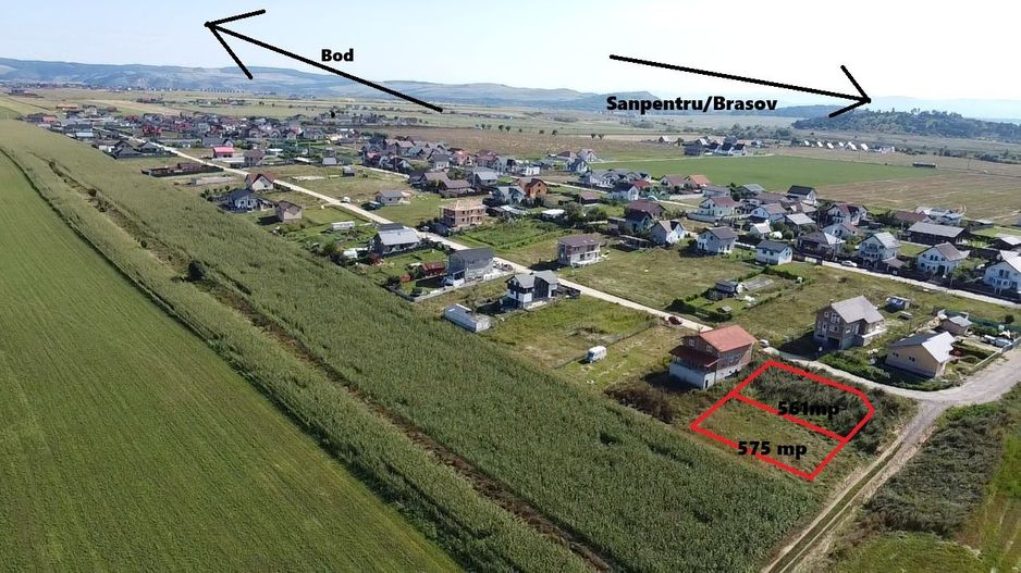 Teren intravilan Sanpetru iesire spre Bod - Poză 1