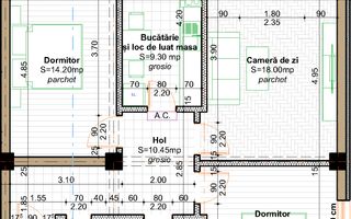 Apartament 3 camere, Dec.,75mp, 125.900euro cu TVA inclus, V.Lupului - Poză 8