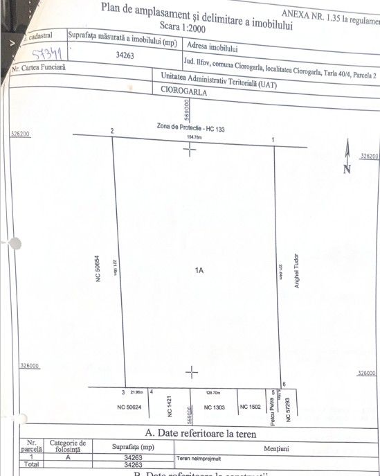 Teren intravilan 3,4 Ha Ciorogarla str.  Nicolae Iorga - Poză 3