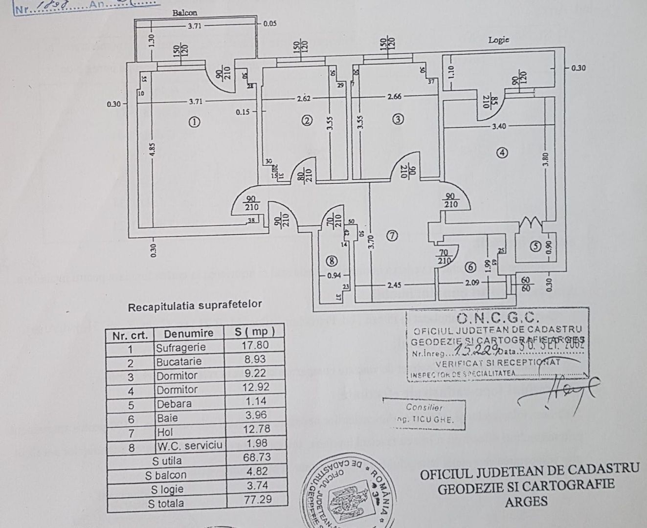 Apartament 3 Camere Prundu etaj Intermediar, vedere Panoramica - Poză 19