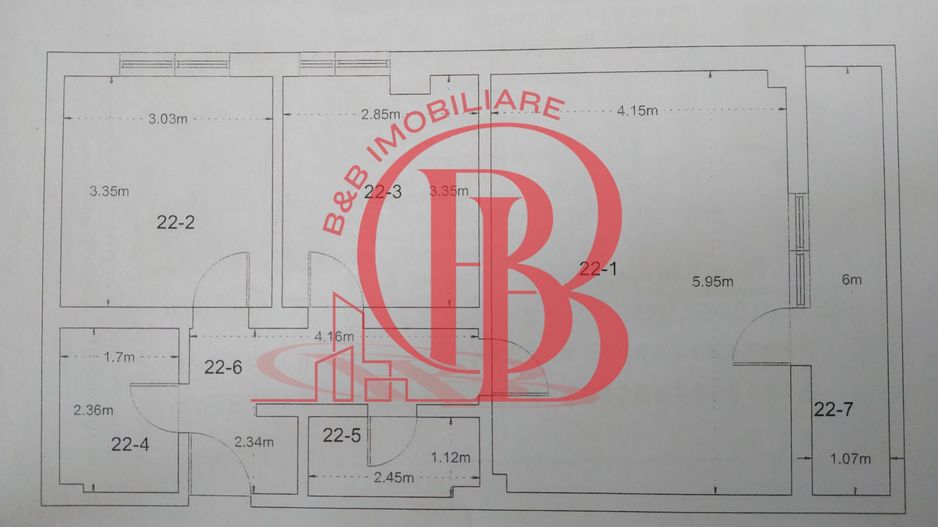 Apartament 3 camere Mutare Imediata-Ozana Metrou 1 Decembrie - Schiță 15