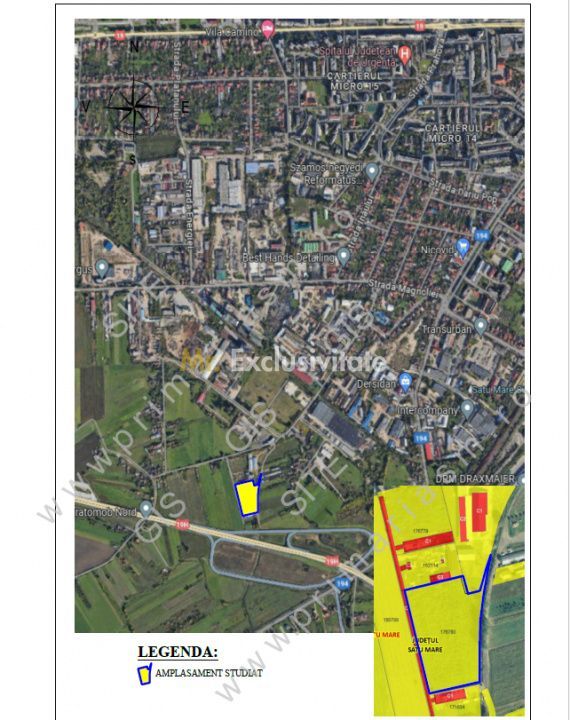 De vânzare teren cu P.U.Z aprobat Str Depozitelor Satu Mare - Poză 2