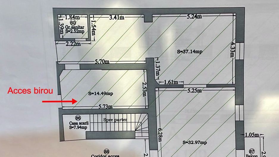 Spațiu Birou - Imobil complet renovat - Schiță 24