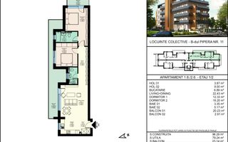 Pipera stradal, 3 camere,  finisaje premium - Poză 11
