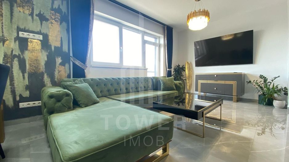 Penthouse de închiriat 3 camere, terasa 110mp, jacuzzi | Nord - Poză 7