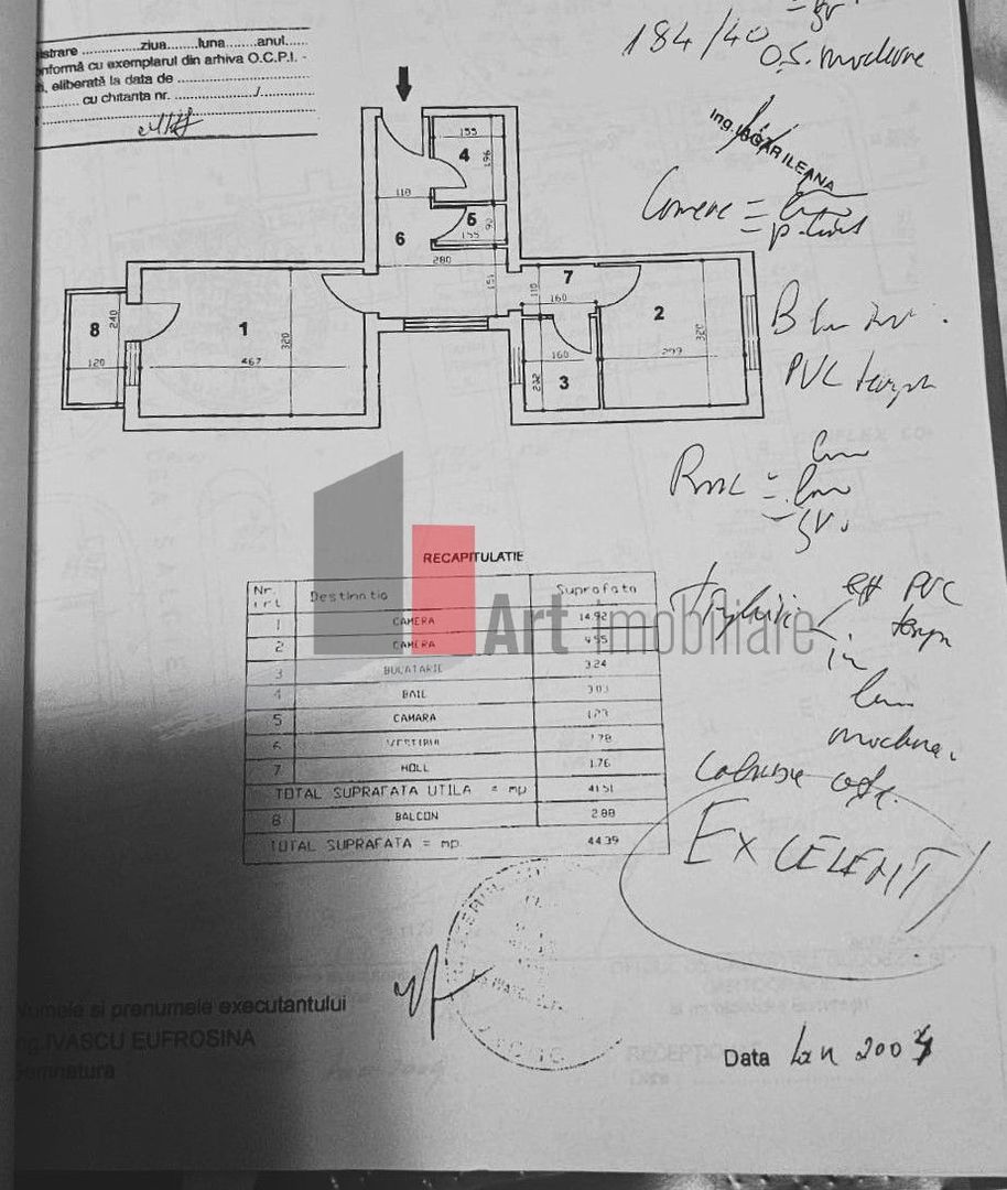 Apartament 2 camere Prelungirea Ghencea/Valea Oltului - Schiță 11