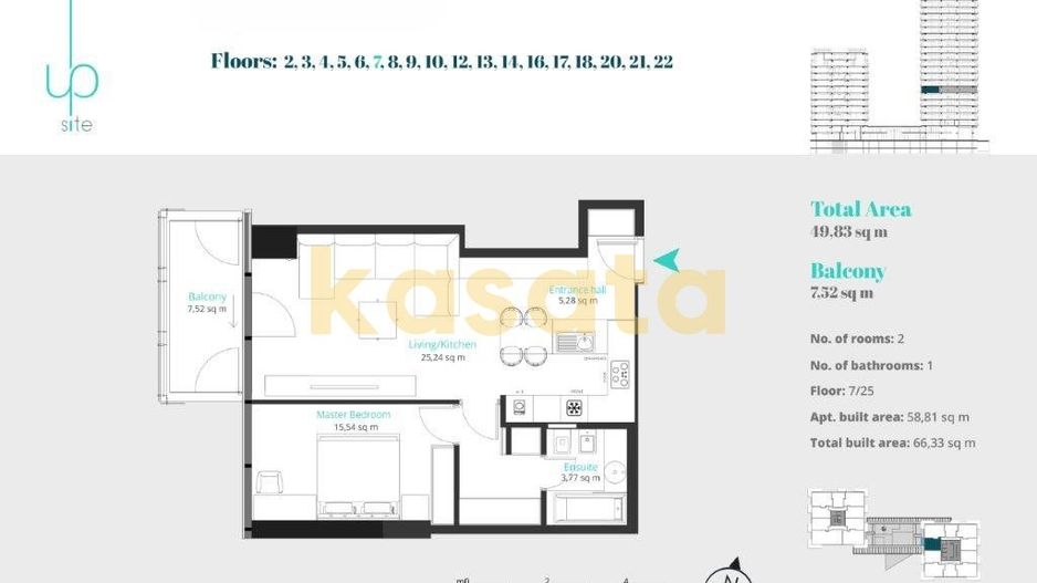 Apartament 2 camere Floreasca | UP-site - Schiță 10