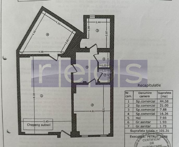 INCHIRIERE PARTER | SPATIU COMERCIAL | 100MP | VICTORIEI | STRADAL - Poză 6