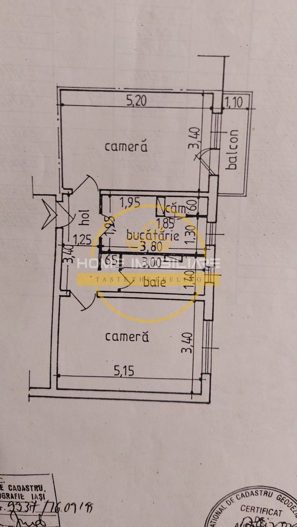Apartament 2 Camere Decomandat 54 Mp Renovat Bloc 1985 Nicolina-Rond Vechi - Poză 7