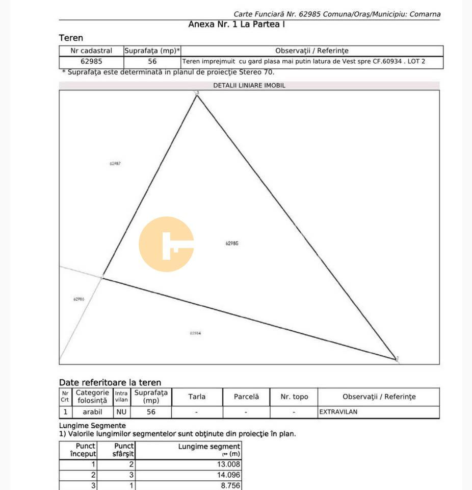 🌳 🌞🌿 TEREN INTRAVILAN  2800 mp - 30 Euro/mp  - RATE LA  NOTARIAT  ! 🌳🌞🌿 - Poză 5